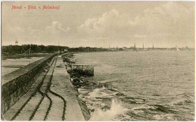 Karo lauko paštu siųstas atvirukas iš tuometėje Klaipėdoje veikusios rezervistų karo ligoninės, 1915 m.