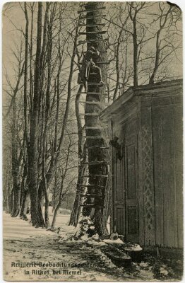 Artilerijos stebėjimo postas Sendvaryje prie Klaipėdos, 1915 m. – atvirukas